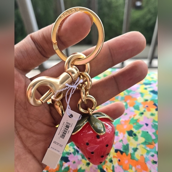 Coach x Observed by Us Strawberry Bag Charm - Picture 4 of 4